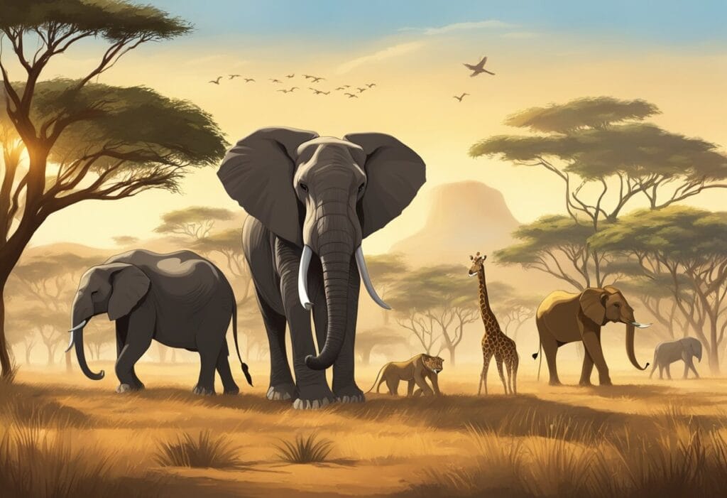 Wildlife, elephants