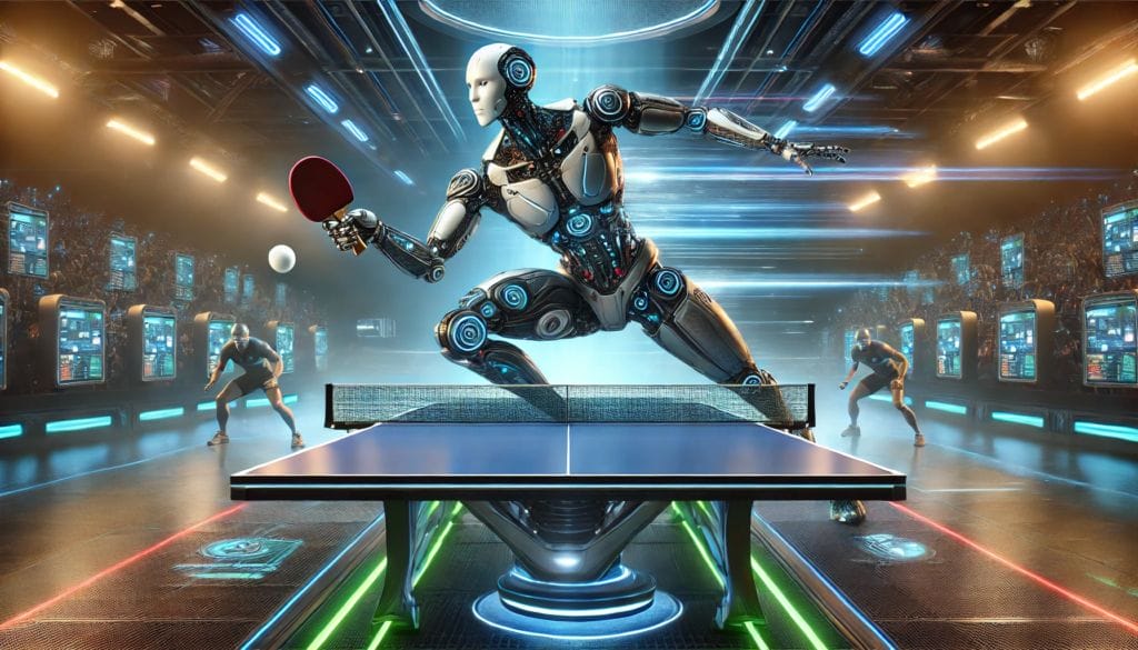 AI Robot from DeepMind Table Tennis